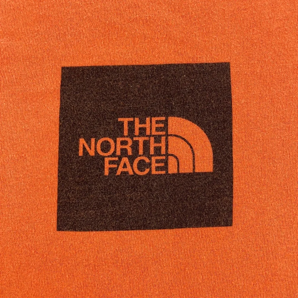 The North Face Mens Large Orange Short Sleeve Logo Graphic T-Shirt